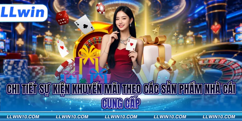 Chi tiết sự kiện khuyến mãi theo các sản phẩm nhà cái cung cấp