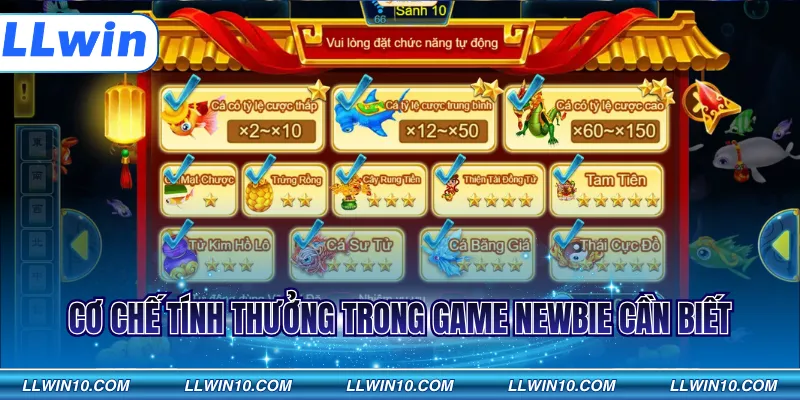 Cơ chế tính thưởng trong game newbie cần biết
